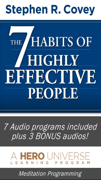 7 Habits of Highly Effective People, by Stephen Covey, Audiobook Meditation and Business Learning Program-Franklin Covey