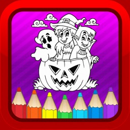 Halloween Kids Coloring Books Games for Toddlers