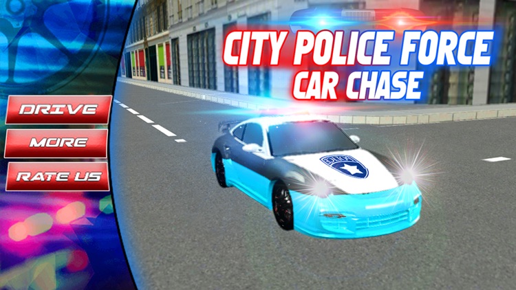 City Police Force Car Chase 3D - Auto Police Fast Speed Catch Criminal Sim Game