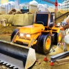 City Bus Construction Driver 3D - Drive Heavy Duty Cranes & Transport Constrution Workers