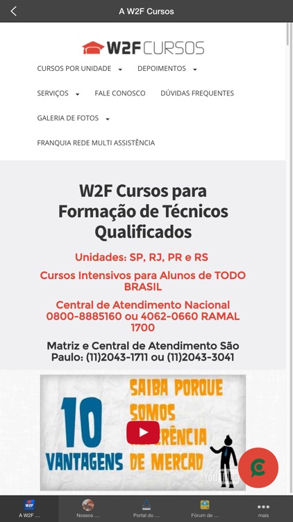 W2F Cursos e Treinamentos