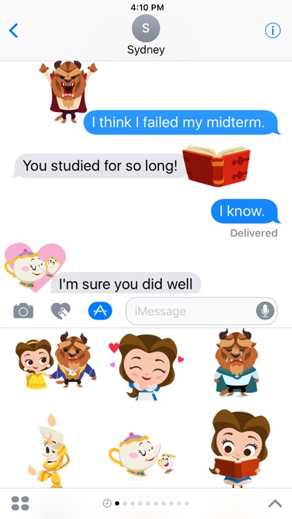 Disney Stickers: Beauty and the Beast screenshot-0