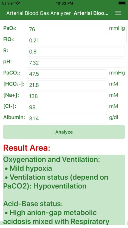 Arterial Blood Gas (Pro)