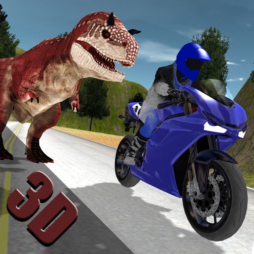 Jurassic Dinosaur Moto Racing Simulator Icon