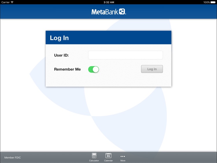 MetaBank Mobile Banking for iPad