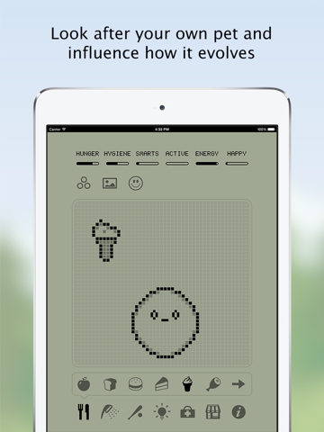 Hatchi - A retro virtual pet на iPad