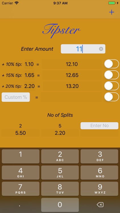 Tipster - a Tip Calculator