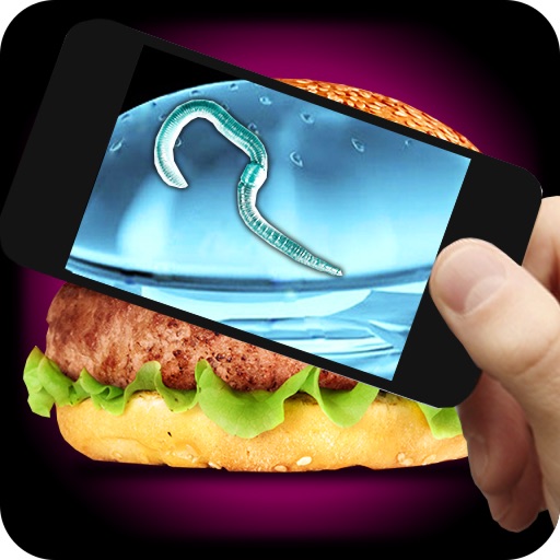 Simulator X-Ray Burger Prank iOS App