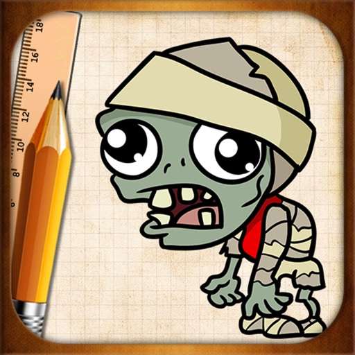 How to Draw Mummy Zombie, Plants vs Zombies