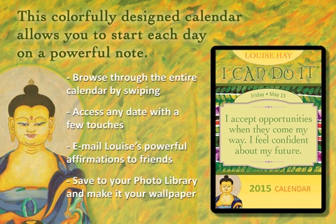 I Can Do It 2015 Calendar - Louise Hay screenshot 2