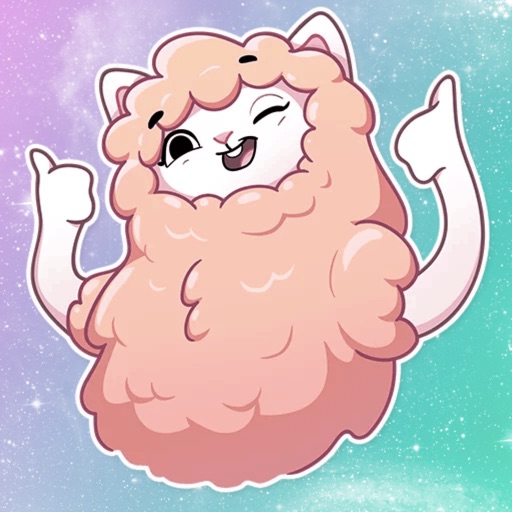 Fluffy Llama! Stickers icon