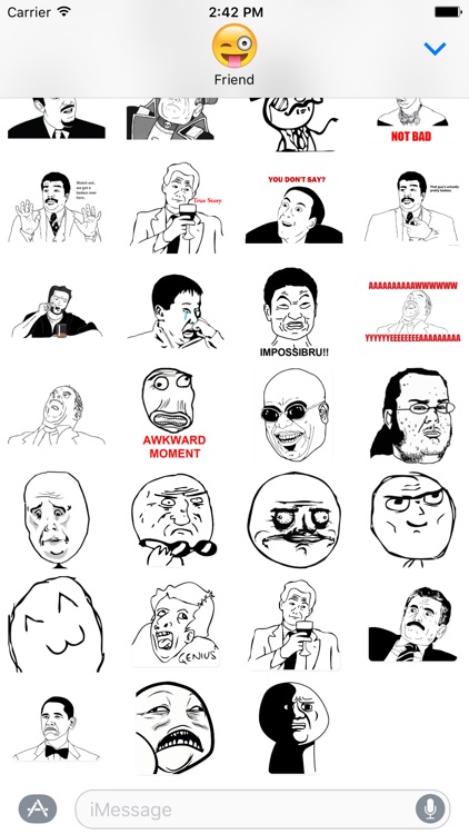 Human Faces Memes Stickers Pack by Yerzhan Tleuov