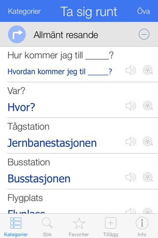 Norwegian Pretati - Translate, Learn and Speak Norwegian with Video Phrasebook screenshot 2