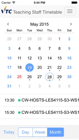 Game screenshot VTC Teaching Staff Timetable apk