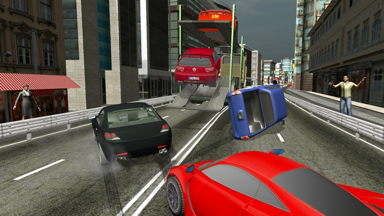 Extreme Driving Car Transporter Truck 3D screenshot-3