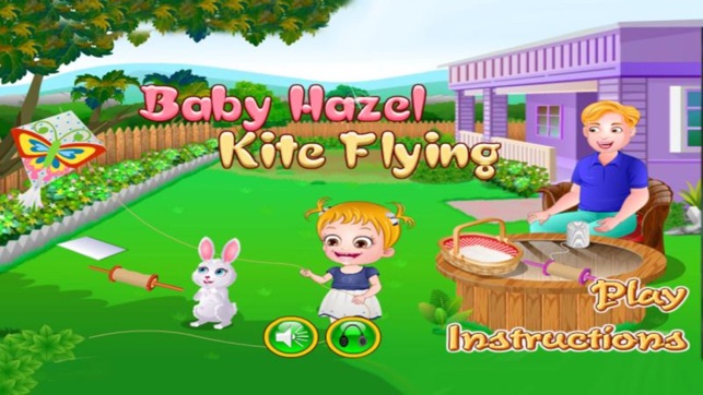 Baby Hazel ： Kite Flying