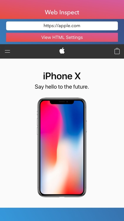 Web Inspect for iPhone