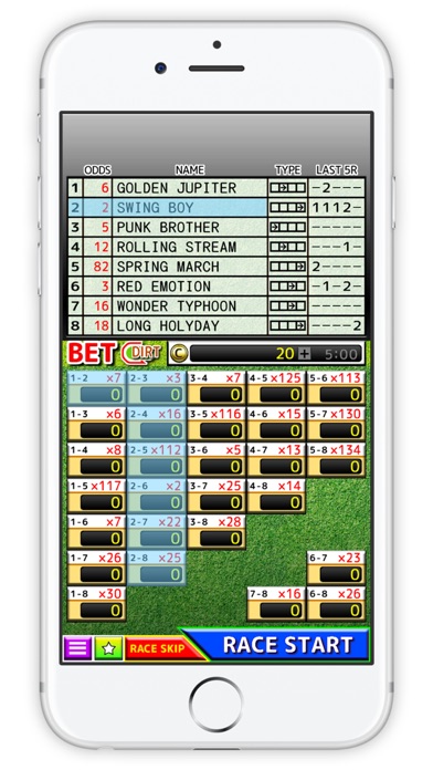 シンプル競馬ゲームのスクリーンショット1 シンプル競馬ゲームのスクリーンショット1