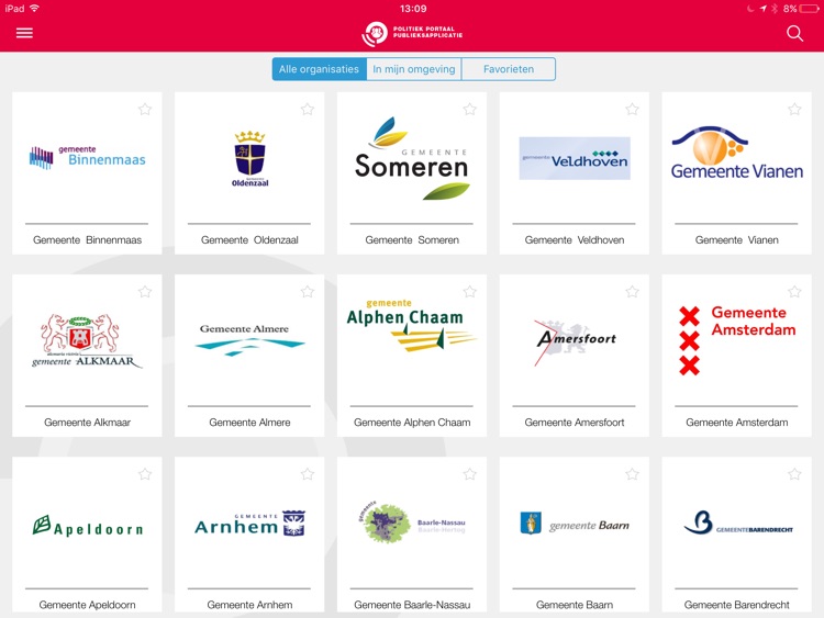 Politiek Portaal Publieksapplicatie