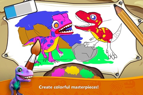 Dino Paint – Dinosaur coloring screenshot 2