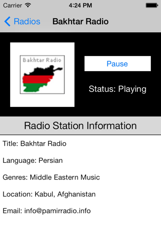 Afghanistan Radio Live Player (Afghan / Persian / Dari / Pashto / فارسی رادیو / افغانستان) screenshot 3