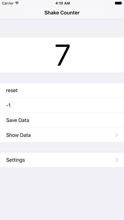 ShakeCounter - the simplest counter