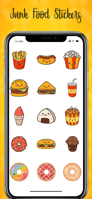 Junk Food Stickers!(圖2)-速報App