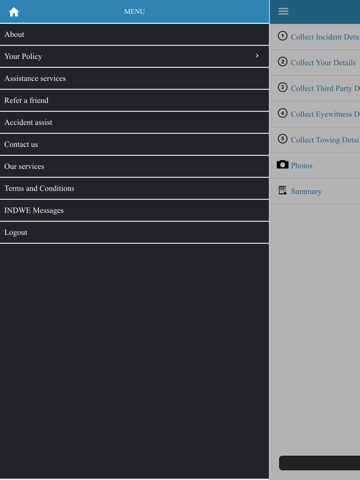 Screenshot of Indwe mobile app