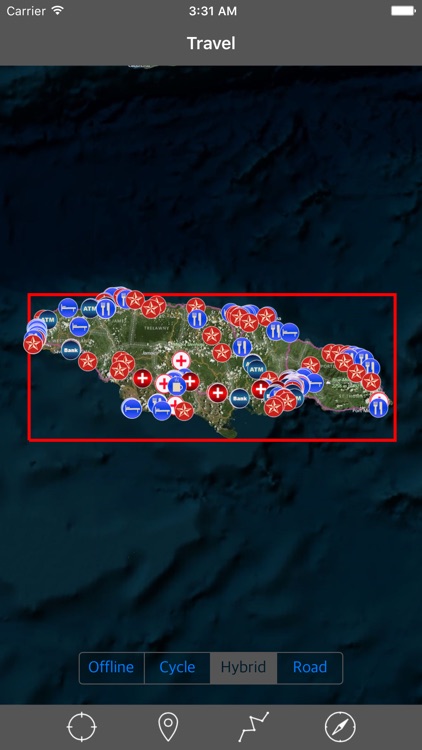 JAMAICA – GPS Travel Map Offline Navigator