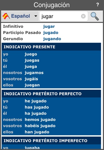 Verb Conjugation (Offline) screenshot 2