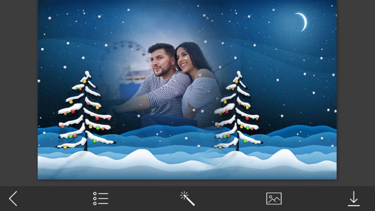 Winter Photo Frame - Filter and Frames by Vaghani Amitbhai