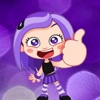 Violet Girl Stickers Pack For iMessage