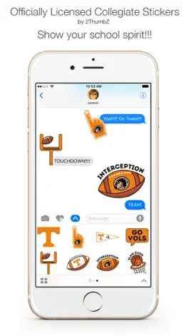 Game screenshot University of Tennessee Stickers for iMessage mod apk