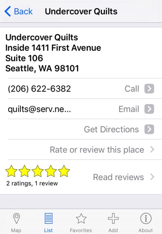 Quilt Shop Locator screenshot 3