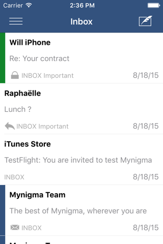 Mynigma - Safe email made simple screenshot 2