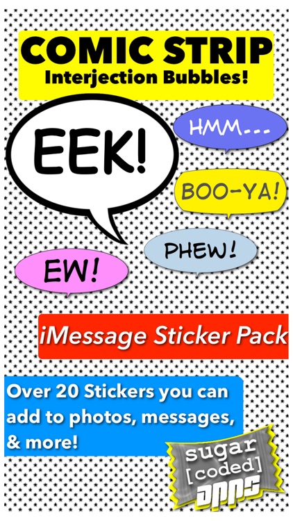 Boo-Ya! Comic Interjection Bubbles