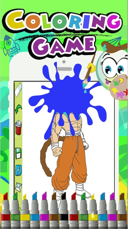 Coloring For Kids Game Dragon Ball Z Version