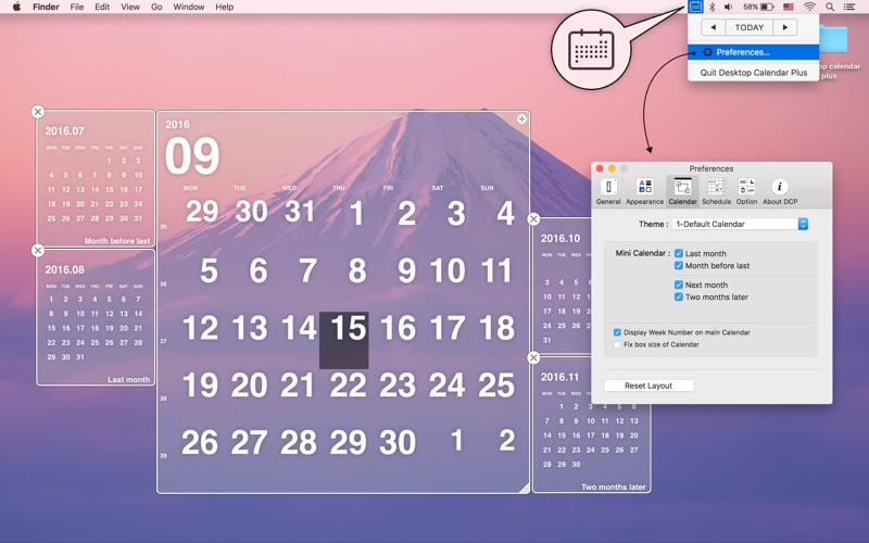 Desktop Calendar Plus Macgenius