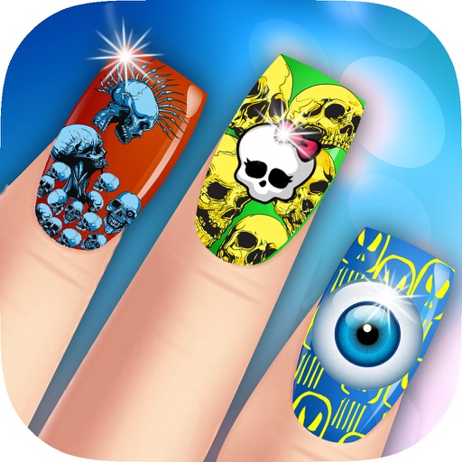 Monster Fashion Nails Makeover: Scary Girl fancy manicure saloon