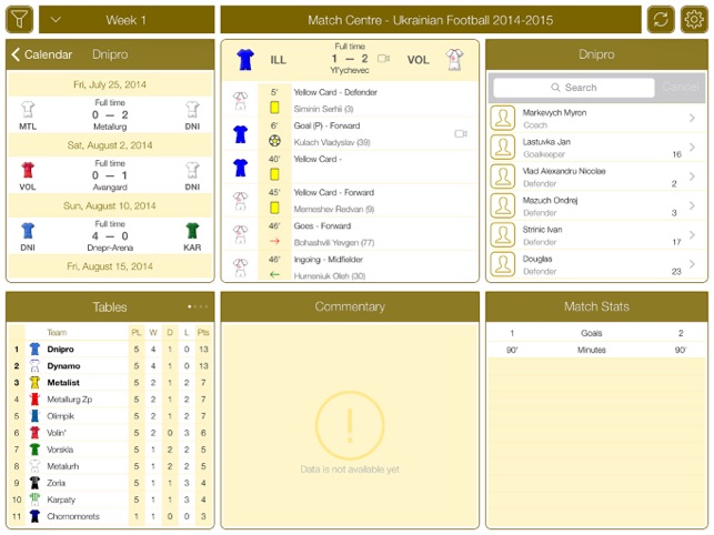 Ukrainian Football UPL 2016-2017 - Match Centre(圖2)-速報App