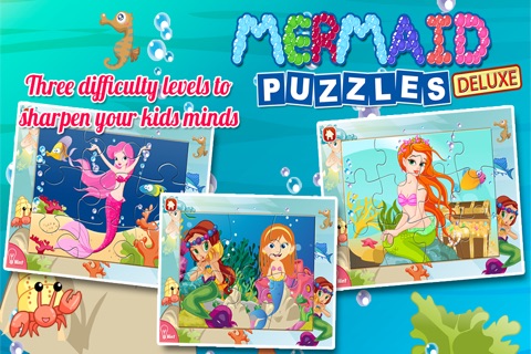 Mermaid Princess Puzzles Deluxe screenshot 3