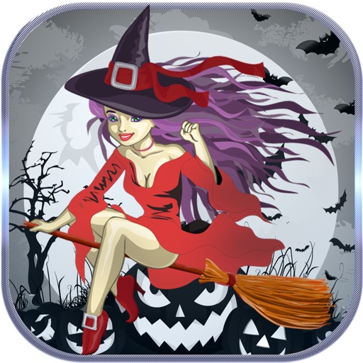 Impossible Witch Flight: Hill Racing Road -Tiny Doodle Racer (For iPhone, iPad, iPod) Icon