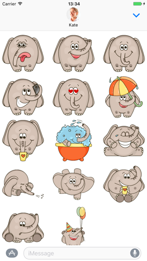 Elephant - Stickers for iMessage(圖2)-速報App