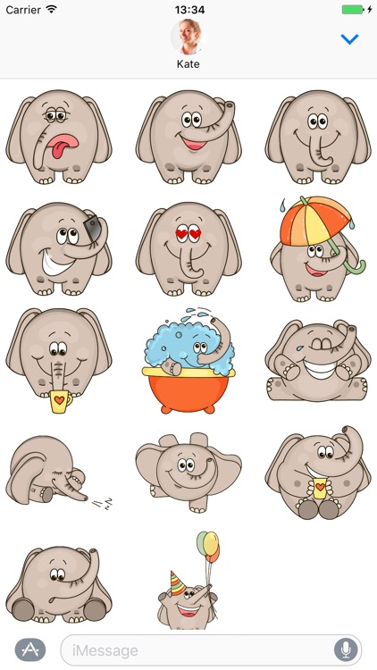 Elephant - Stickers for iMessage