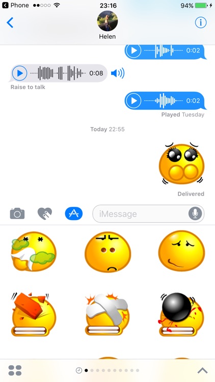 Yellow Bubble Emoji Sticker Pack for iMessage