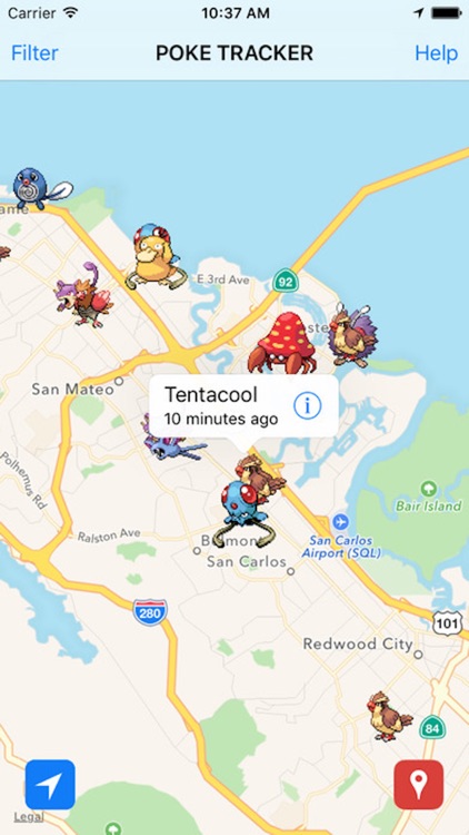 Poke Tracker Pro Radar Map Finder For Pokemon Go By Ralph Damiano