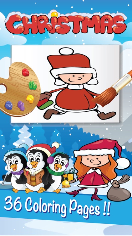 Christmas Coloring Page Book : Santa Claus Xmas for Kids