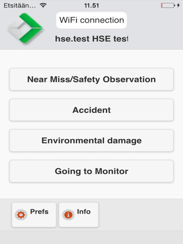 Screenshot of HSE Mobile