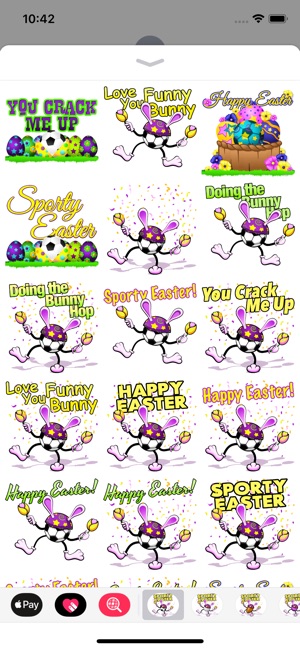 Easter Soccer Stickers