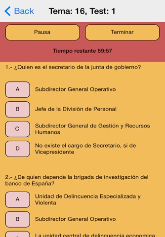 Policia Nacional Test Examenes screenshot 3